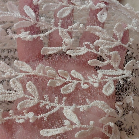 DISTURBIA UK20 US16 EVANGELINE LACE KIMONO CREAM SHEER FOLIAGE - Picture 9 of 13